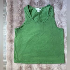 Medium kelly green Athleta tank top, good condition
